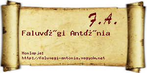Faluvégi Antónia névjegykártya